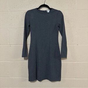 Gray Long Sleeve Dress